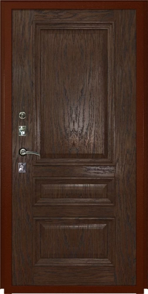 Входная дверь ДвериПРО Квадро Фараон-2 (16мм, мореный дуб) DPRO195846 внутренняя сторона