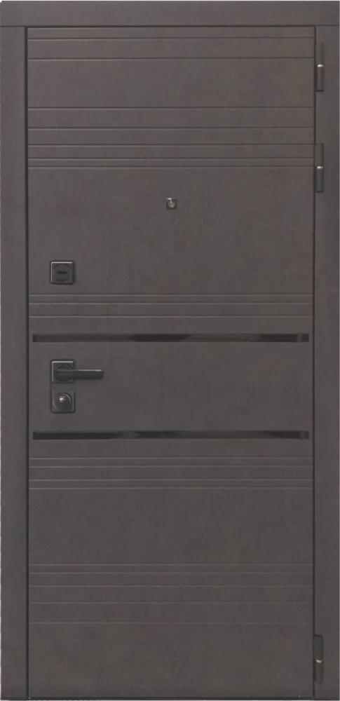 Входная дверь ДвериПРО L-43 Лаура-2 (16мм, мореный дуб) DPRO197004 внешняя сторона