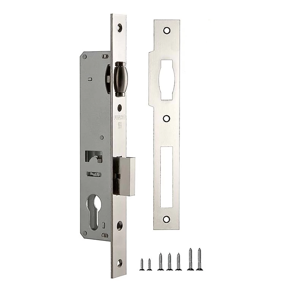 Фото Корпус узкопрофильного замка с роликовой защелкой PROF155-25 (155-25) CP хром