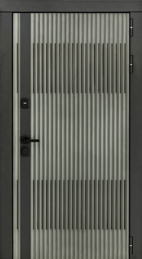 Входная дверь ДвериПРО Elfy ФЛ-609 (L-52, 10мм, белый матовый) DPRO197983 внешняя сторона