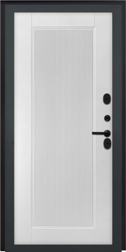 Входная дверь ДвериПРО L-43 ПВХ 10мм Астрод Velutto Bianco DPRO196738 внутренняя сторона